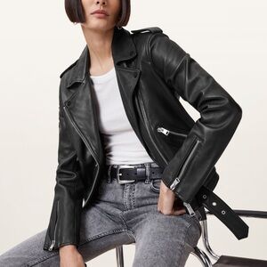 AllSaints Balfern Leather Biker Jacket